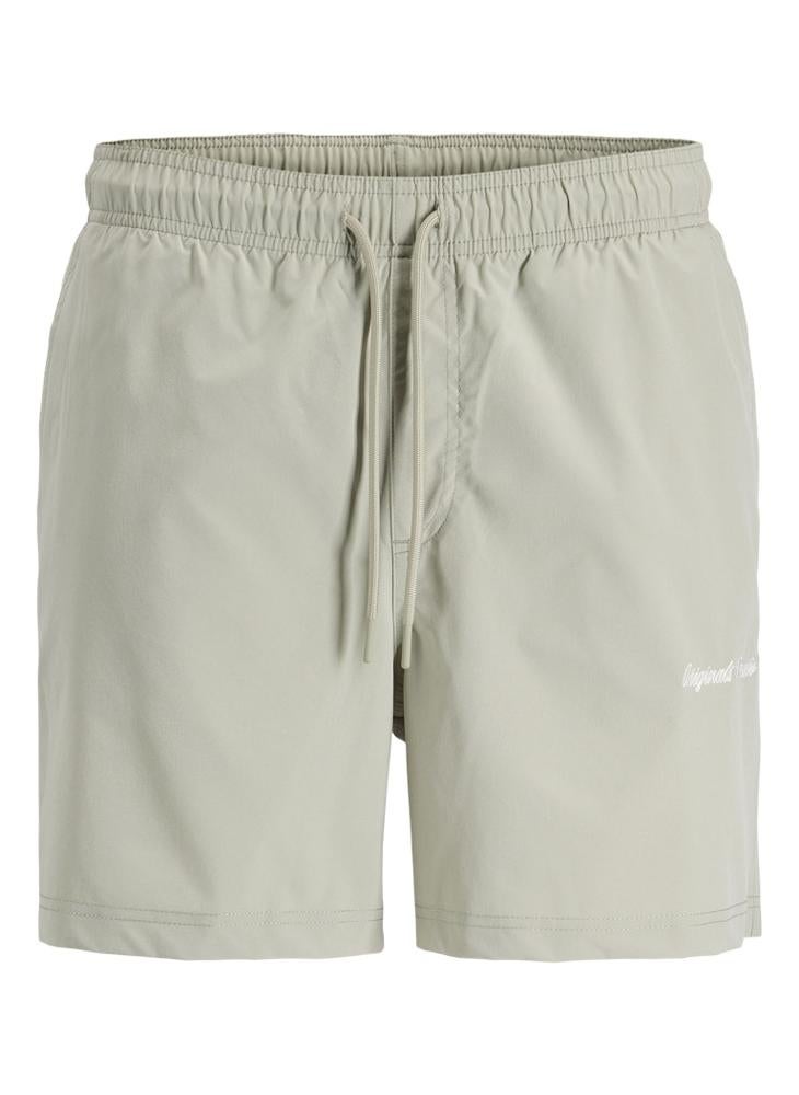 JACK & JONES Logo Drawstring Swim Shorts - Image 5